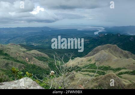 Vista dal Parco Nazionale Campana a Panama Ovest Foto Stock