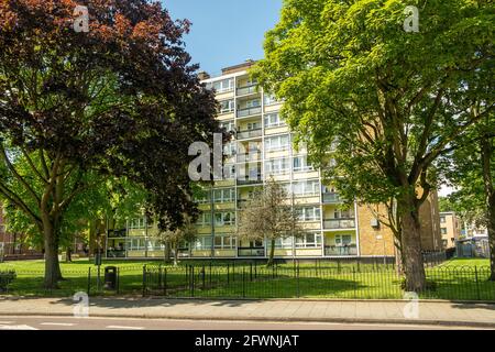 Brixton London- condominio di appartamenti a Brixton, a sud-ovest di Londra Foto Stock