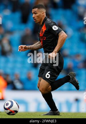 Manchester, Inghilterra, 23 maggio 2021. Allan of Everton durante la partita della Premier League all'Etihad Stadium di Manchester. Il credito immagine dovrebbe essere: Darren Staples / Sportimage Credit: Sportimage/Alamy Live News Foto Stock