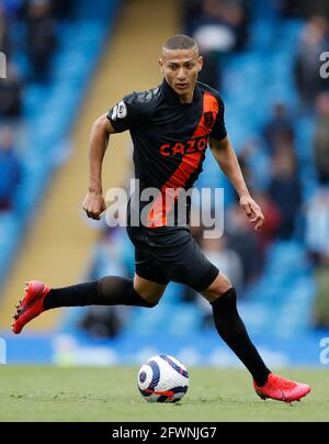 Manchester, Inghilterra, 23 maggio 2021. Richarlison di Everton durante la partita della Premier League all'Etihad Stadium di Manchester. Il credito immagine dovrebbe essere: Darren Staples / Sportimage Credit: Sportimage/Alamy Live News Foto Stock