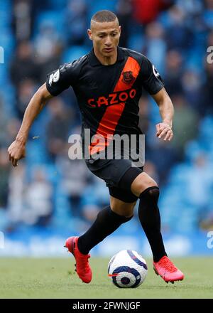 Manchester, Inghilterra, 23 maggio 2021. Richarlison di Everton durante la partita della Premier League all'Etihad Stadium di Manchester. Il credito immagine dovrebbe essere: Darren Staples / Sportimage Credit: Sportimage/Alamy Live News Foto Stock