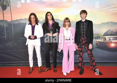 Roma, Italia. 02Aug, 2019. Roma, Cinema Adriano Premiere del film "Una volta . in Hollywood, nell'immagine: Maneskin Credit: Indipendente Agenzia fotografica/Alamy Live News Foto Stock