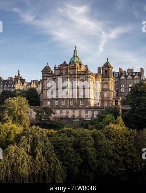 Il Museum on the Mound è un museo di Edimburgo, Scozia, che si concentra sul denaro, la monetazione e l'economia. Foto Stock