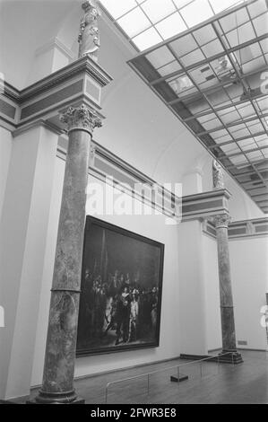 Night Watch room and gallery of Honor in Amsterdam Rijksmuseum Restored to original condition; Night Watch, 23 luglio 1984, musei, I Paesi Bassi, foto agenzia stampa del XX secolo, notizie da ricordare, documentario, fotografia storica 1945-1990, storie visive, Storia umana del XX secolo, che cattura momenti nel tempo Foto Stock