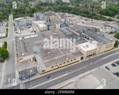Maggio 20 2021, Londra Ontario Canada , Labatt Brewery Aerial al 150 Simcoe St London, SU Luke Durda/Alamy Foto Stock