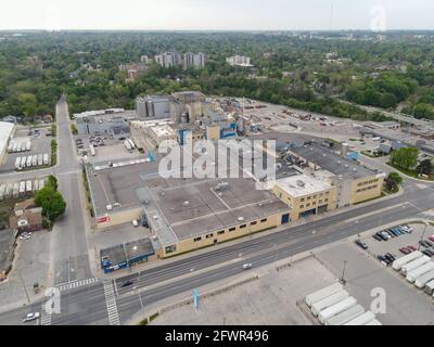Maggio 20 2021, Londra Ontario Canada , Labatt Brewery Aerial al 150 Simcoe St London, SU Luke Durda/Alamy Foto Stock