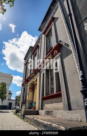 La Casa Egiziana in Ker Street, Devonport. Uno dei due in Inghilterra. Progettato da John Foulston e titolare di una targa blu, attualmente un Club Foto Stock