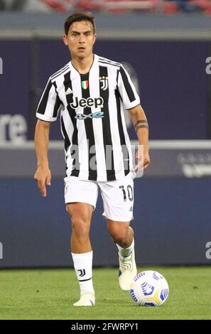 Bologna, Italia. 23 maggio 2021. Paulo Dybala (Juventus Football Club) durante la Serie Italiana una partita di calcio Bologna F.C. vs Juventus Football Club allo stadio Renato Dall'Ara di Bologna, 23 maggio 2021. PH. Stringer bologna/LiveMedia Credit: Agenzia fotografica indipendente/Alamy Live News Foto Stock