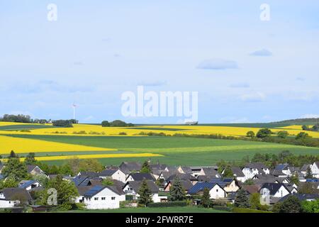 Villaggio Alzheim, parte della piccola città Mayen Foto Stock