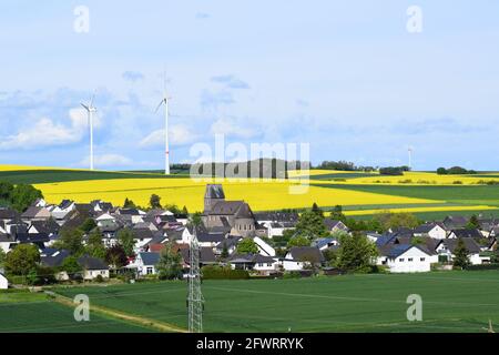 Villaggio Alzheim, parte della piccola città Mayen Foto Stock