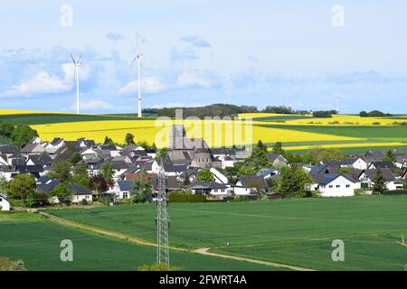 Villaggio Alzheim, parte della piccola città Mayen Foto Stock