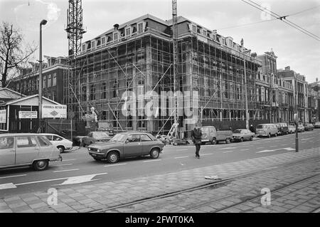 Nuovo edificio di uffici a Westeinde, sul sito dell'ex Hotel Atlantic, 2 dicembre 1976, uffici, Paesi Bassi, foto agenzia stampa del xx secolo, notizie da ricordare, documentario, fotografia storica 1945-1990, storie visive, Storia umana del XX secolo, che cattura momenti nel tempo Foto Stock