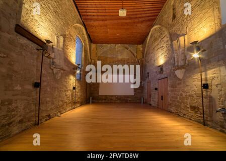 Sala interna del castello del Rei o la Suda (Lleida, Catalogna, Spagna) ESP: Sala interna del Castillo del Rey o la Suda (Lérida, España) Foto Stock