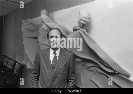 Incarico Financieel Dagblad, signor. W. F. C. Stevens, titolo, 16 aprile 1987, Paesi Bassi, foto agenzia stampa del xx secolo, notizie da ricordare, documentario, fotografia storica 1945-1990, storie visive, Storia umana del XX secolo, che cattura momenti nel tempo Foto Stock