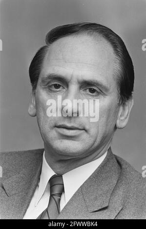 Incarico Financieel Dagblad, sig. W. F. C. Stevens, titolo, 16 aprile 1987, Paesi Bassi, foto agenzia stampa del xx secolo, notizie da ricordare, documentario, fotografia storica 1945-1990, storie visive, Storia umana del XX secolo, che cattura momenti nel tempo Foto Stock