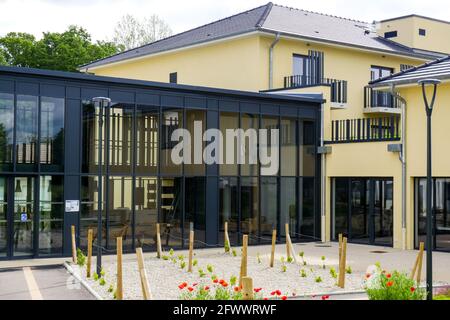 Stabilimento termale, Santenay, Côte d'Or, Borgogna, Francia Foto Stock