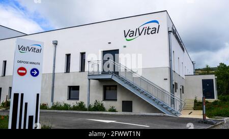 Stabilimento termale, Santenay, Côte d'Or, Borgogna, Francia Foto Stock