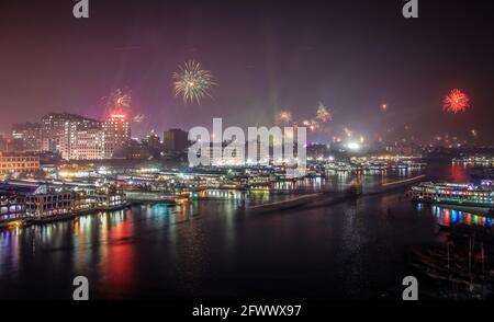 Dhaka, Bangladesh : Shakrain Festival - una tradizione di Dhaka Foto Stock