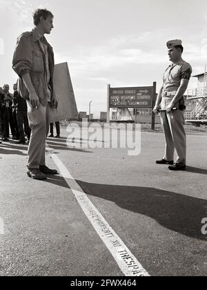 Stand-off della protesta contro la guerra contro il Vietnam di Port Chicago Foto Stock