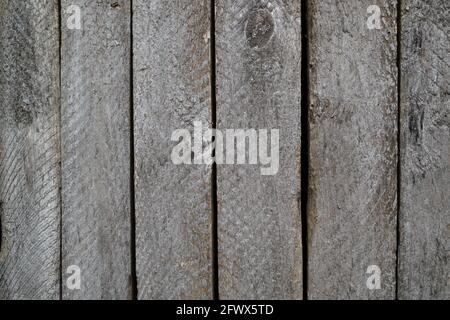 Sfondo in legno da vecchie tavole grigie dipinte Foto Stock