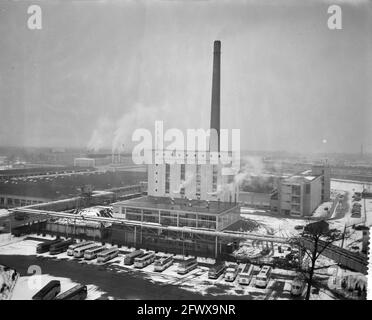 Apertura di una nuova fabbrica di vetro e macchine di Philips a Eindhoven da parte del Ministro Professor Dr. J. Zijlstra, 13 marzo 1958, aperture, Paesi Bassi, foto agenzia stampa del xx secolo, notizie da ricordare, documentario, fotografia storica 1945-1990, storie visive, Storia umana del XX secolo, che cattura momenti nel tempo Foto Stock
