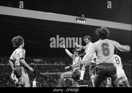 PSV contro Eintracht Braunschweig (UEFA), momenti di gioco, 23 novembre 1977, sport, calcio, I Paesi Bassi, foto agenzia stampa del XX secolo, notizie da re Foto Stock