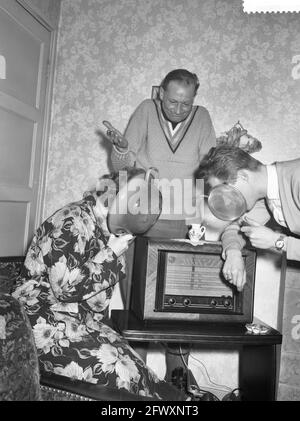 Concorso radiofonico tra Colonia e Parigi, 23 febbraio 1960, Paesi Bassi, foto agenzia stampa XX secolo, notizie da ricordare, documentario, storico Foto Stock