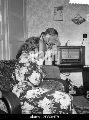 Concorso radiofonico tra Colonia e Parigi, 23 febbraio 1960, Paesi Bassi, foto agenzia stampa XX secolo, notizie da ricordare, documentario, storico Foto Stock