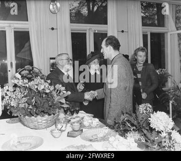 Reception ANCO Keizersgracht 144, 18 ottobre 1948, RECEPTION, Paesi Bassi, agenzia stampa del XX secolo foto, notizie da ricordare, documentario, storici Foto Stock