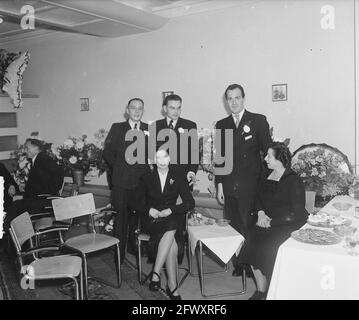 Reception ANCO Keizersgracht 144, 18 ottobre 1948, RECEPTION, Paesi Bassi, agenzia stampa del XX secolo foto, notizie da ricordare, documentario, storici Foto Stock