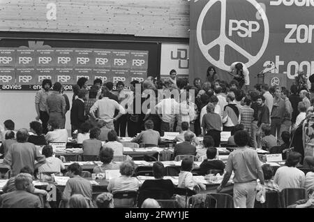 Congresso PSP a Utrecht, feroci discussioni durante il congresso, 29 giugno 1985, conferenze, partiti politici, Paesi Bassi, 20 ° secolo di stampa ag Foto Stock