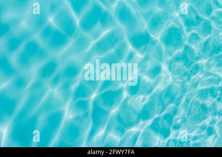 Lupling azzurro acqua onda texture sfondo Foto Stock