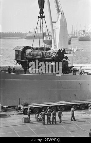 Locomotiva a vapore Old Mallet di Ferrovie statali indonesiane al museo Spoorweg (Utrecht); locomotiva Mallet nave di scarico Rdam, 23 luglio 1981, locomotiv Foto Stock