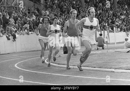 Atletica Germania occidentale (B) contro i Paesi Bassi, uomini a Munster (Germania occidentale), 18 luglio 1971, ATLETICA, Paesi Bassi, agenc stampa del XX secolo Foto Stock