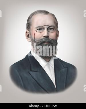 Emil Fischer 1852-1919 chimico tedesco Foto Stock