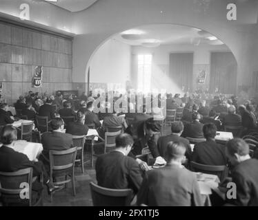 KVP-landdag a Utrecht, sig. Van Doom e Vos, 24 febbraio 1962, Paesi Bassi, foto dell'agenzia stampa del XX secolo, notizie da ricordare, documentario, fotografia storica 1945-1990, storie visive, Storia umana del XX secolo, che cattura momenti nel tempo Foto Stock