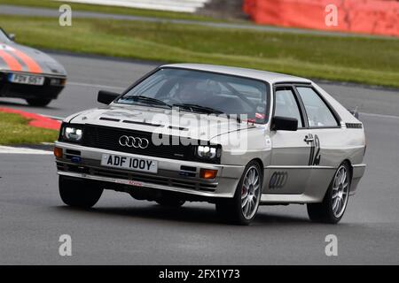 Tom Owen, Audi quattro, HSCC 70's Road Sports Championships, 1980's Production Car Challenge, International Trophy Meeting, Silverstone Grand Prix Cir Foto Stock