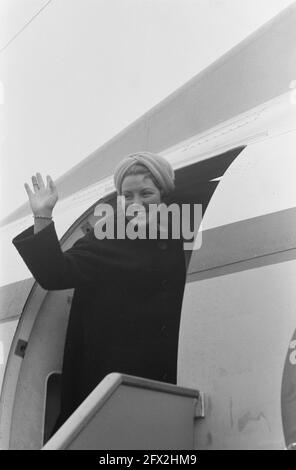 La principessa Beatrix partì per un viaggio di 2 mesi nei paesi asiatici, un ultimo saluto della principessa, 18 ottobre 1962, partenze, Paesi Bassi, foto agenzia stampa del xx secolo, notizie da ricordare, documentario, fotografia storica 1945-1990, storie visive, Storia umana del XX secolo, che cattura momenti nel tempo Foto Stock