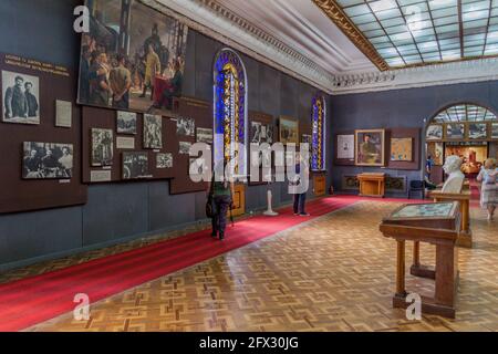 GORI, GEORGIA - 15 LUGLIO 2017: Interno del museo Stalin nella città di Gori, Georgia. Foto Stock