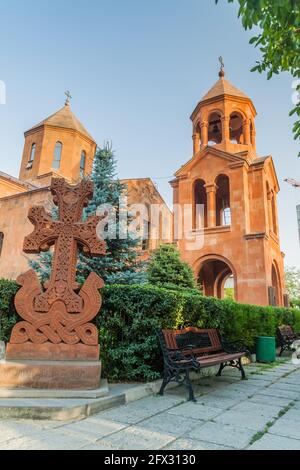 Chiesa di San Hovhannes a Yerevan, Armenia Foto Stock