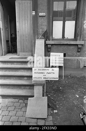 I lavoratori del metallo occupano la fabbrica in Belgio, 1 giugno 1967, i lavoratori, le occupazioni, Fabbriche, Paesi Bassi, foto agenzia stampa del XX secolo, notizie da ricordare, documentario, fotografia storica 1945-1990, storie visive, Storia umana del XX secolo, che cattura momenti nel tempo Foto Stock