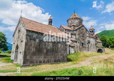 Vista del monastero di Haghpat nel nord dell'Armenia Foto Stock