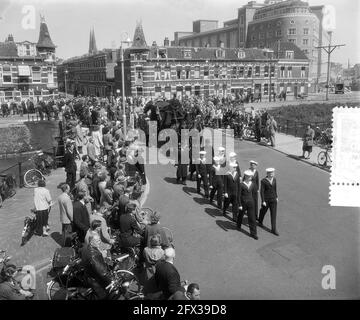 Funerali militari dell'Aia, 17 giugno 1955, funerali, Paesi Bassi, foto agenzia stampa del xx secolo, notizie da ricordare, documentario, fotografia storica 1945-1990, storie visive, Storia umana del XX secolo, che cattura momenti nel tempo Foto Stock