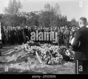 Funerali militari dell'Aia, 17 giugno 1955, funerali, Paesi Bassi, foto agenzia stampa del xx secolo, notizie da ricordare, documentario, fotografia storica 1945-1990, storie visive, Storia umana del XX secolo, che cattura momenti nel tempo Foto Stock