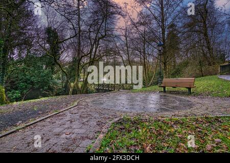 Cascate di Glencar, Co.Leitrim, Irlanda Foto Stock