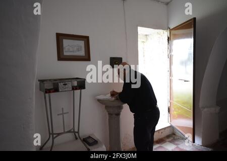 Sardegna, chiesa campestre San Gavino, Viddalba, Sardegna Foto Stock