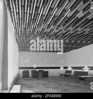 De Doelen a Rotterdam, foyer per ospiti di alto livello, soffitto rimovibile, 11 maggio 1966, Paesi Bassi, foto agenzia stampa del XX secolo, notizie da ricordare, documentario, fotografia storica 1945-1990, storie visive, Storia umana del XX secolo, che cattura momenti nel tempo Foto Stock