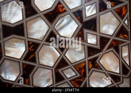 Arte ottomana esempio di Madre di intarsi in madreperla Foto Stock