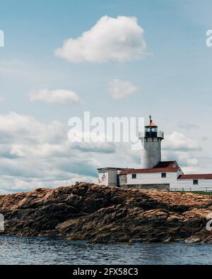 Faro di Eastern Point, a Gloucester, Massachusetts Foto Stock