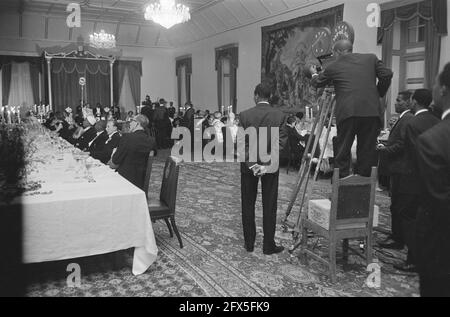 Cena di gala all'Imperial Palace Overview Dinner, 24 gennaio 1969, cene di gala, Paesi Bassi, foto agenzia stampa del xx secolo, notizie da ricordare, documentario, fotografia storica 1945-1990, storie visive, Storia umana del XX secolo, che cattura momenti nel tempo Foto Stock